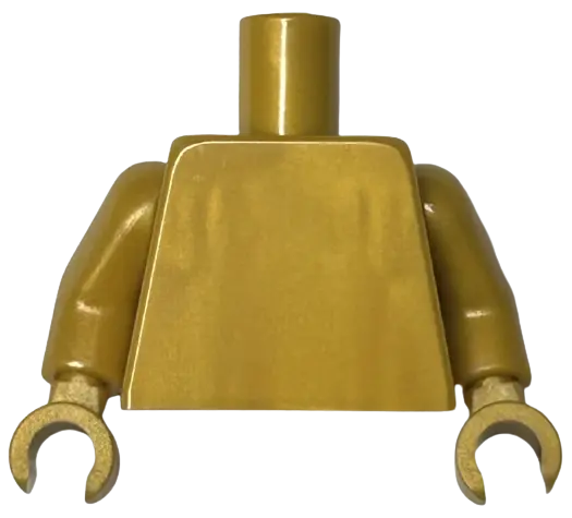 Pearl Gold Torso Plain  / (Same Color) Arms / (Same Color) Hands