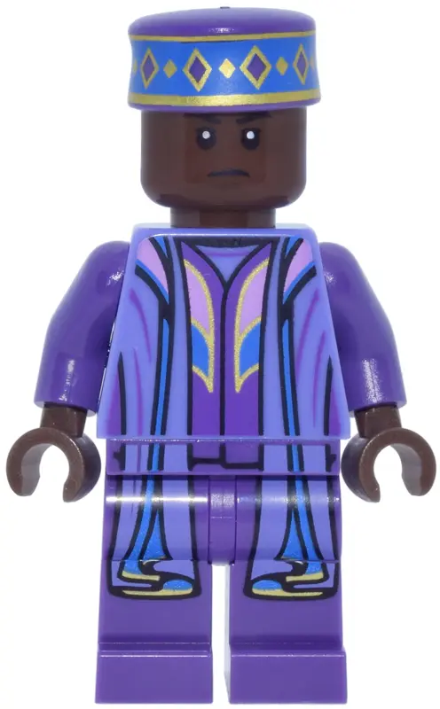 Kingsley Shacklebolt - Umber, Blue Violet and Dark Purple Robe