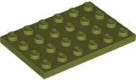 Olive Green Plate 4 x 6
