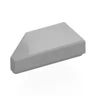 TILE 1X2, DEG. 45, CUT, RIGHT, NO. 6