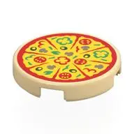FLAT TILE 2X2, ROUND, NO. 1374