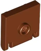 Reddish Brown Container, Box 2 x 2 x 1 1/3 Lid with Stud