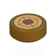 FLAT TILE 1X1, ROUND, NO. 351