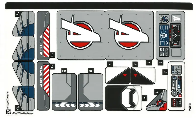 Sticker Sheet for Set 76347 - (10117407/6605581)
