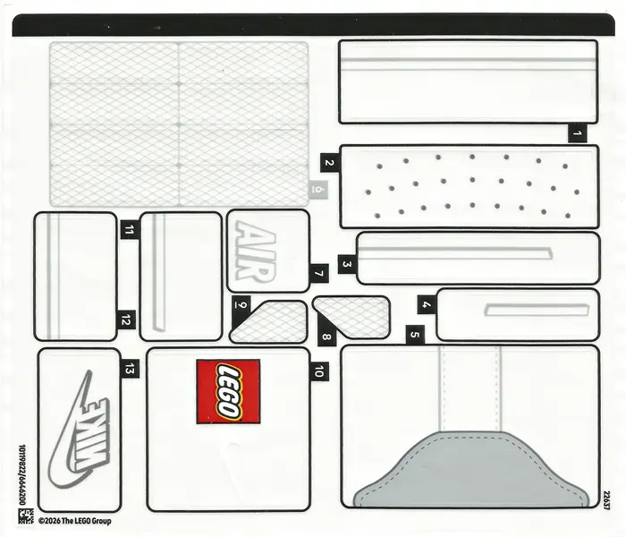 Sticker Sheet for Set 43026 - (10119822/6646200)