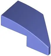 Blue Violet Wedge 2 x 1 x 2/3 Left