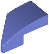 Blue Violet Wedge 2 x 1 x 2/3 Right