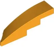 Bright Light Orange Wedge 4 x 1 Right