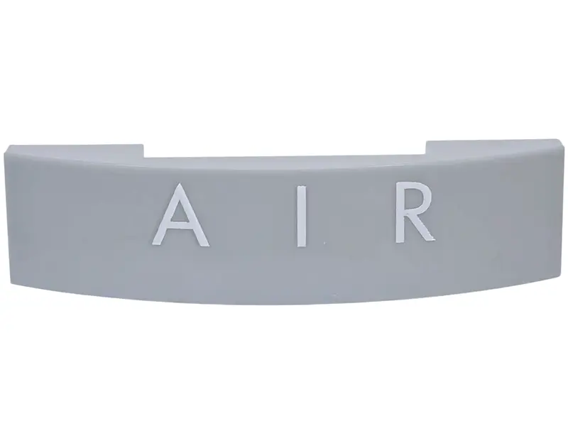 Light Bluish Gray Slope, Curved 4 x 1 x 2/3 Double with White 'AIR' Pattern