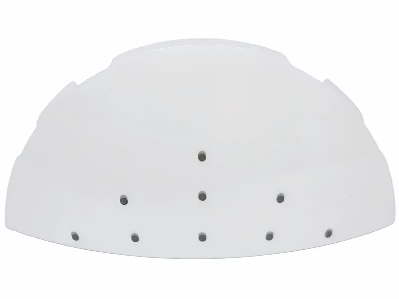 White Brick, Round 3 x 6 x 1 Dome Half with 9 Dark Bluish Gray Dots Pattern