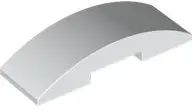 White Slope, Curved 6 x 2 Double