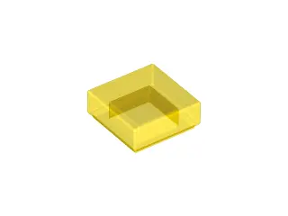 Trans-Yellow Tile 1 x 1