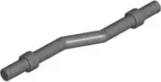 Dark Bluish Gray Bar   6L with Stop Rings, Bent