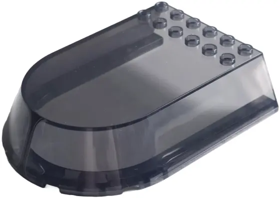 Trans-Black Windscreen 10 x 8 x 2 Canopy with Black Window Frame with White Lines Pattern