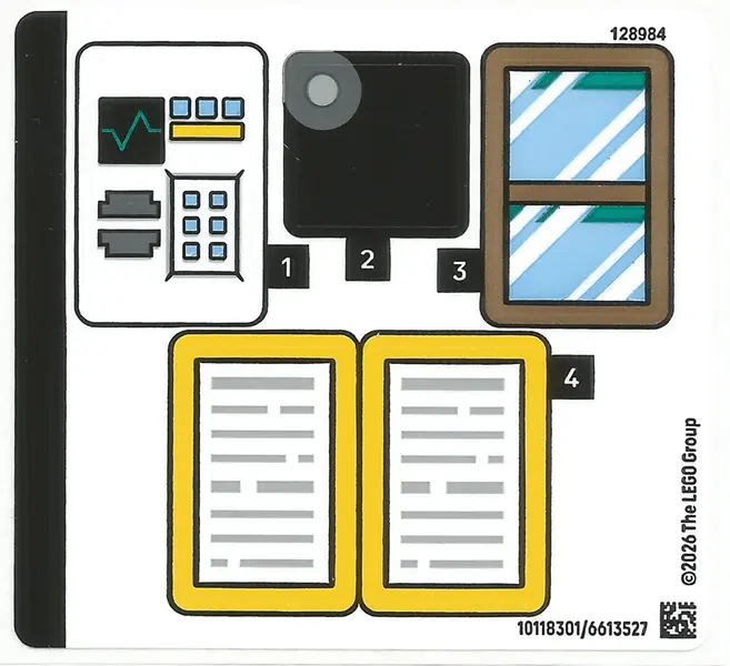 Sticker Sheet for Set 72154 - (10118301/6613527)