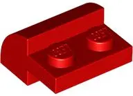 Red Slope, Curved 2 x 2 with 2 Recessed Studs