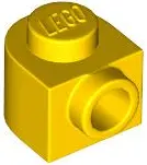 Yellow Brick, Round 1 x 1 x 2/3 Half Circle Extended with Stud on Side