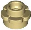 Tan Plate, Round 1 x 1 with Flower Edge (5 Petals)
