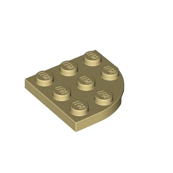 PLATE 3X3, 1/4 CIRCLE