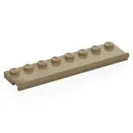 PLATE 2X8 W/GLIDING GROOVE