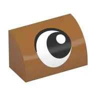 BRICK 1X2, OUTSIDE HALF BOW, NO. 30