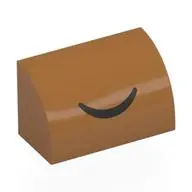 BRICK 1X2, OUTSIDE HALF BOW, NO. 31
