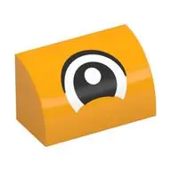 BRICK 1X2, OUTSIDE HALF BOW, NO. 34