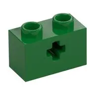 BRICK 1X2 WITH CROSS HOLE
