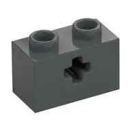BRICK 1X2 WITH CROSS HOLE