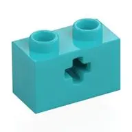 BRICK 1X2 WITH CROSS HOLE