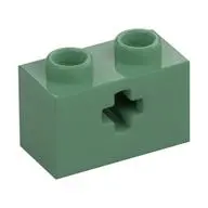 BRICK 1X2 WITH CROSS HOLE