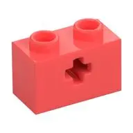 BRICK 1X2 WITH CROSS HOLE