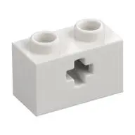 BRICK 1X2 WITH CROSS HOLE
