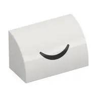 BRICK 1X2, OUTSIDE HALF BOW, NO. 38