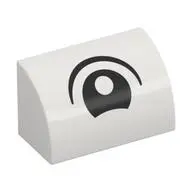 BRICK 1X2, OUTSIDE HALF BOW, NO. 39