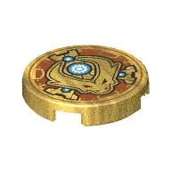 FLAT TILE 2X2, ROUND, NO. 1287