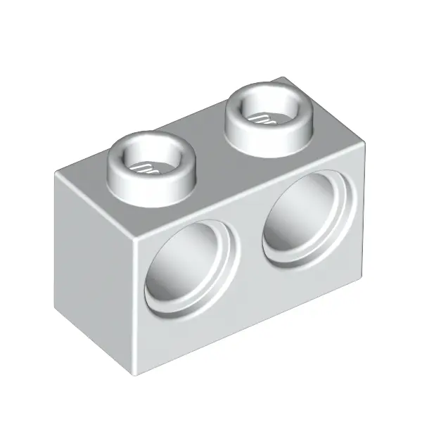 BRICK 1X2 W. 2 HOLES Ø 4,87