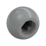 BALL 10.2, W/ CROSS HOLE