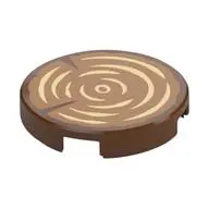 FLAT TILE 2X2, ROUND, NO. 1075