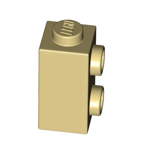 BRICK 1X1X1 2/3, W/ VERT. KNOBS