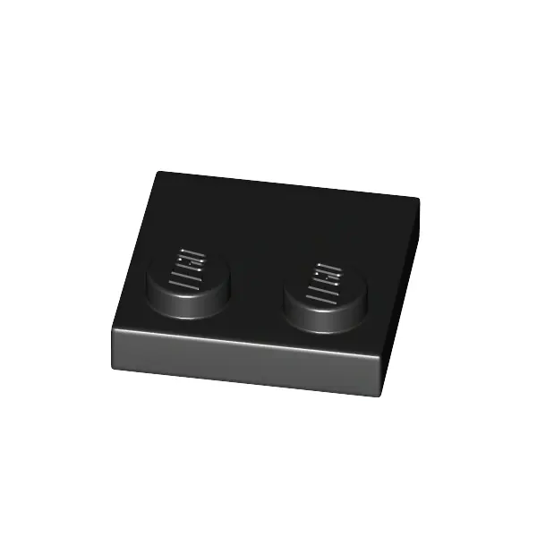 PLATE 2X2, W/ REDUCED KNOBS