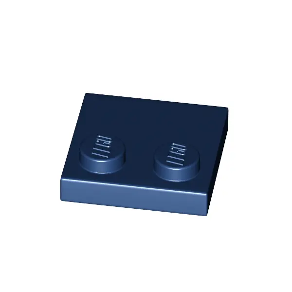 PLATE 2X2, W/ REDUCED KNOBS