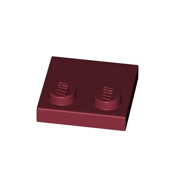 PLATE 2X2, W/ REDUCED KNOBS