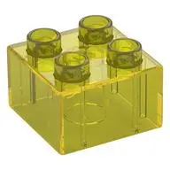 DUPLO BRICK 2X2, TRANSPARENT