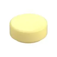 FLAT TILE 1X1, ROUND