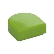FLAT TILE 1X1, 1/2 CIRCLE