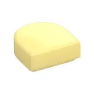 FLAT TILE 1X1, 1/2 CIRCLE