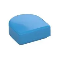 FLAT TILE 1X1, 1/2 CIRCLE