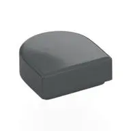FLAT TILE 1X1, 1/2 CIRCLE