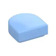 FLAT TILE 1X1, 1/2 CIRCLE